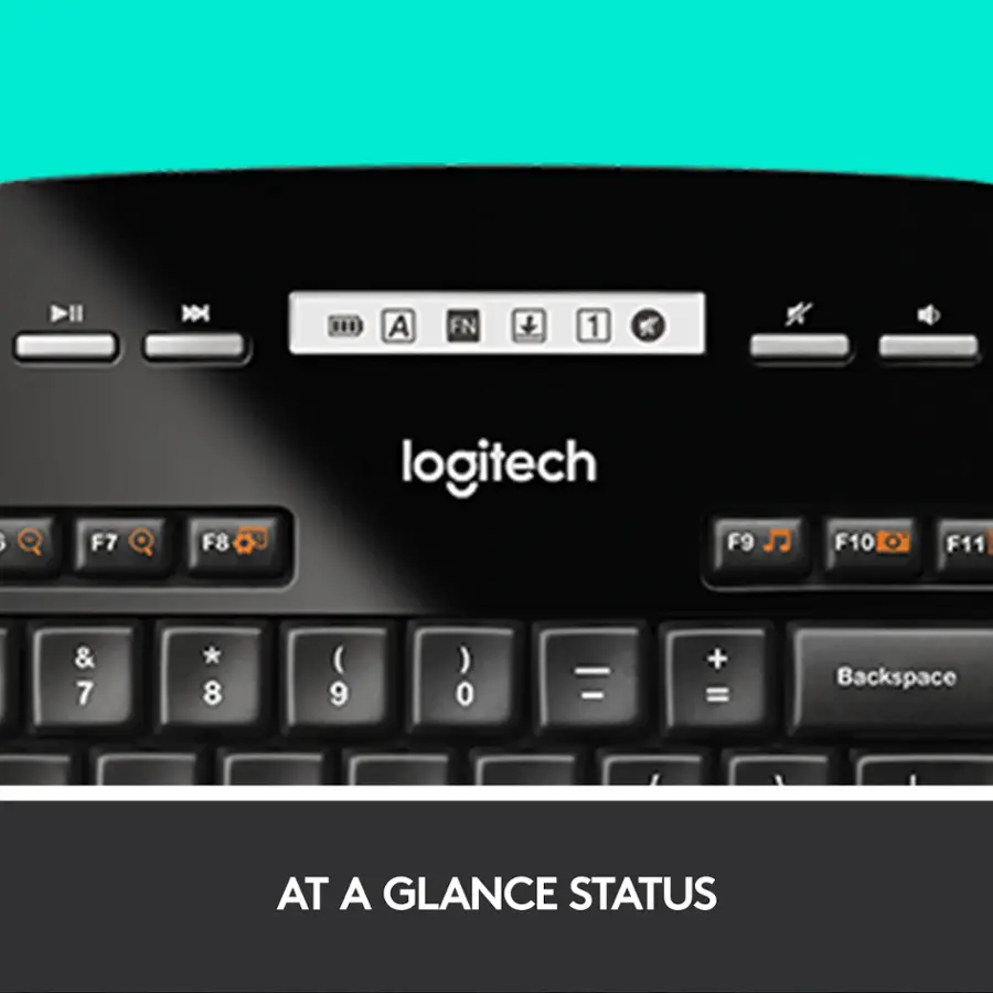 Logitech MK710 Full size Ergonomic Wireless Membrane Keyboard and Mouse ...