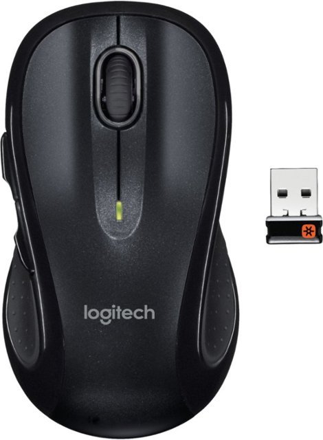 Logitech - M510 Wireless Optical Mouse - Silver/Black
