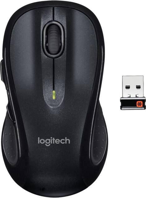  Logitech Paquete de 2 ratones inalámbricos M510 con una bolsa  ultra suave para viajeros, el paquete incluye 2 mouse inalámbrico M510 + 4  pilas AA Energizer + 2 bolsas de viaje