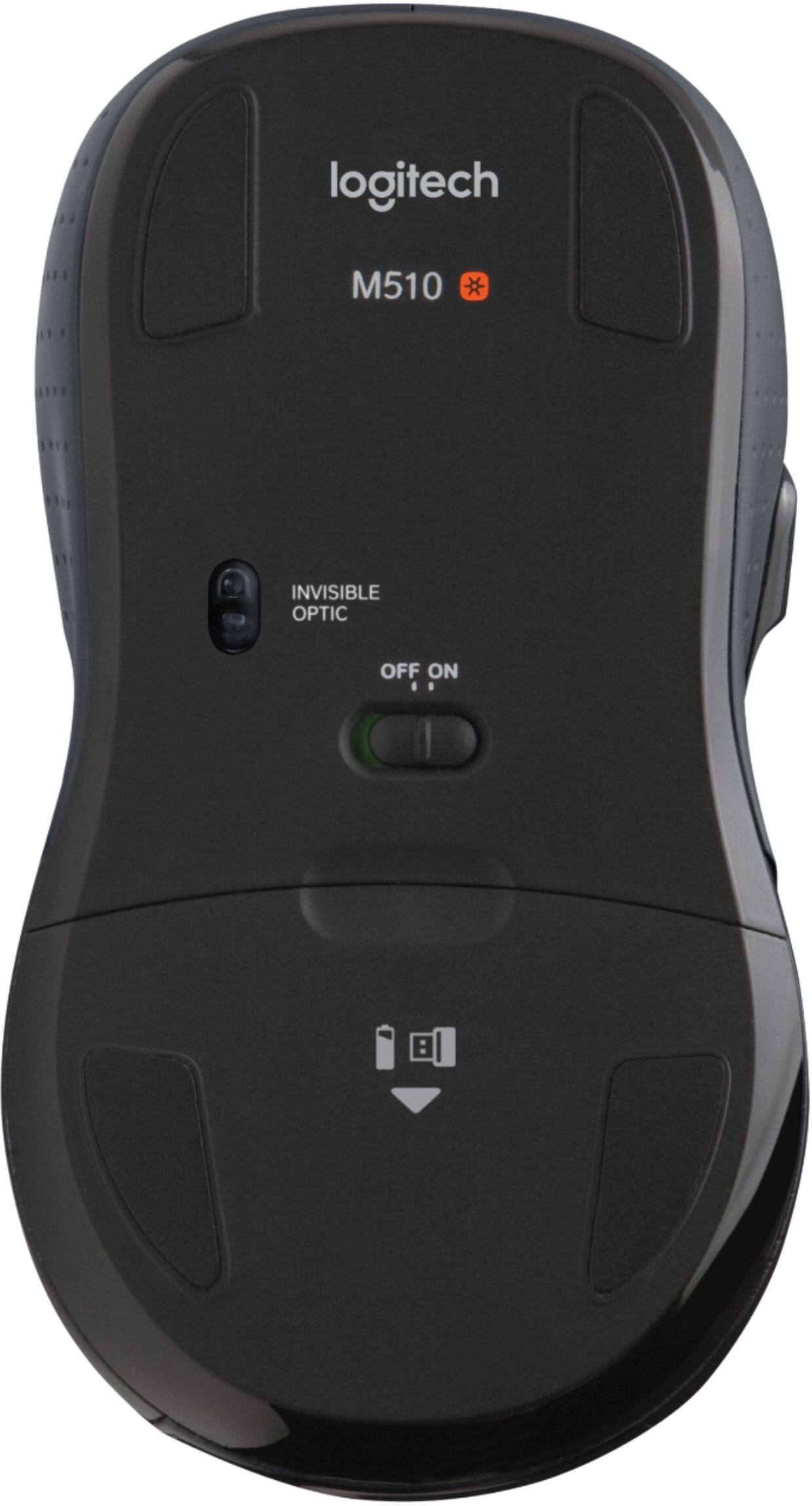 Logitech M510   Invisible Optical Off On