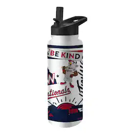 Logo Brands - Washington Nationals 34oz. Native Quencher Bottle - Multicolor