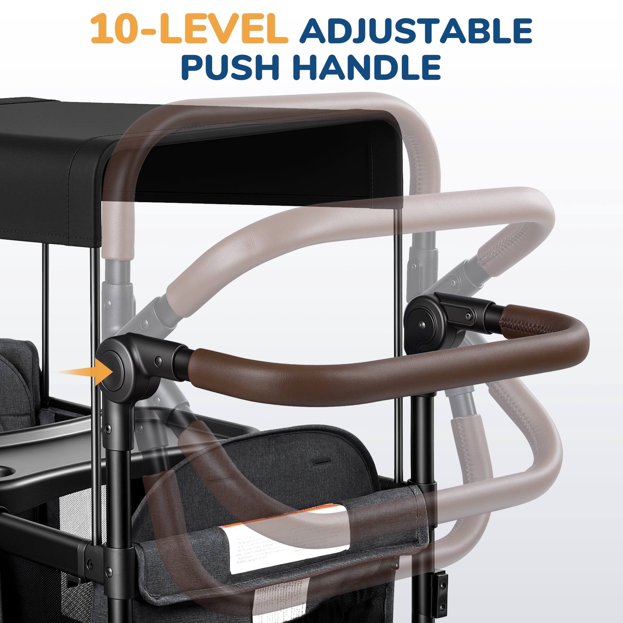 10-LEVEL ADJUSTABLE PUSH HANDLE
