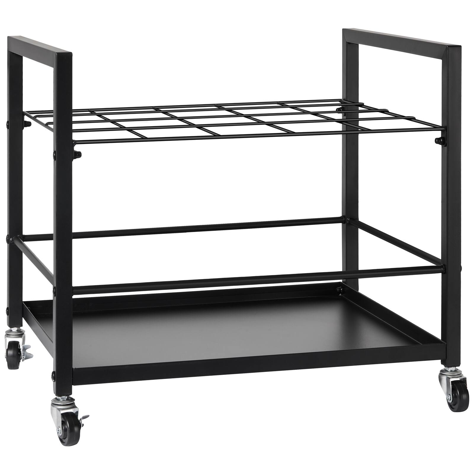 Alt View 5. VEVOR - Blueprint Storage Rack, 20 Slots Blueprint Holder with Wheels, Mobile Metal Blueprint Storage Cart - Black.
