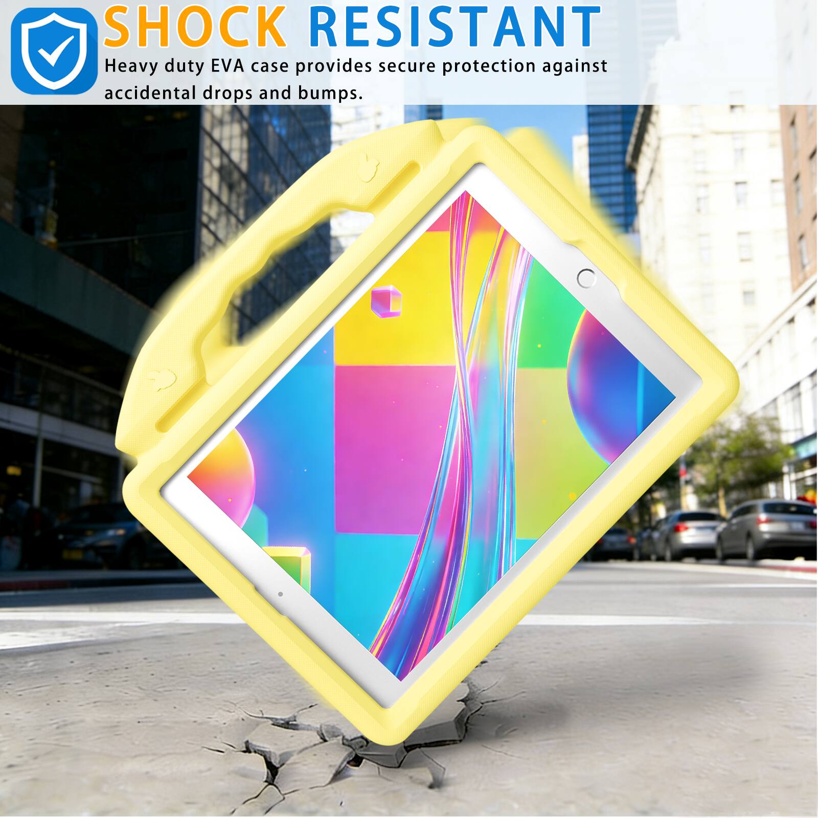 SHOCK RESISTANT  
Heavy duty EVA case provides secure protection against accidental drops and bumps.