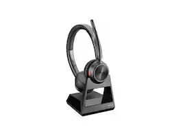HP Poly Savi 7220 Office DECT 1920-1930 MHz Headset TAA - Stereo - Wireless - DECT - 393.7 ft - Over-the-Head - Binaural - Black