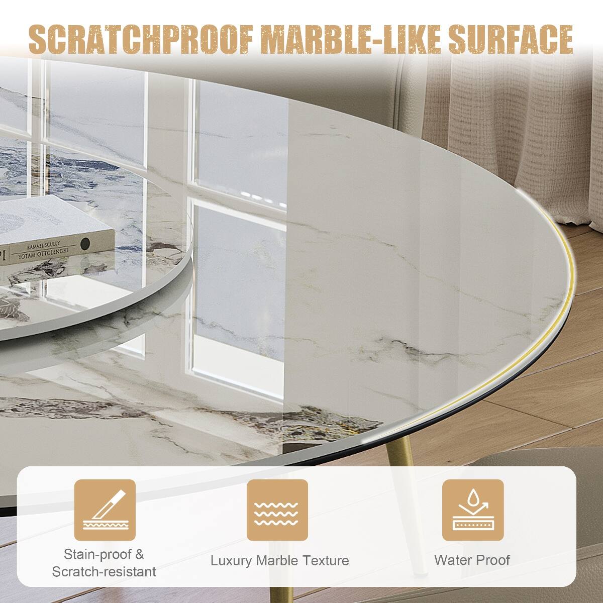 SCRATCHPROOF MARBLE-LIKE SURFACE

Stain-proof & Scratch-resistant
Luxury Marble Texture
Water Proof