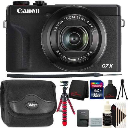 Canon ZOOM LENS CANON 4.2x IS 8.8-36.8mm 1:1.8-2.8 G7X
Transcend FLOOK S HC 32GB
Vivitar
Canon