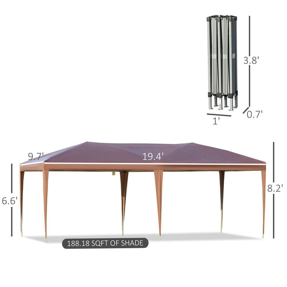 - Table dimensions: 19.4' x 9.7' x 6.6'
- Shade dimensions: 8.2' x 1' x 0.7'
- Height of the shade: 3.8'
- Total shade area: 188.18 SQFT