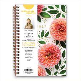 Blue Sky - 2027 Weekly & Monthly Planner Calendar, 5"x8", Bright Dahlias