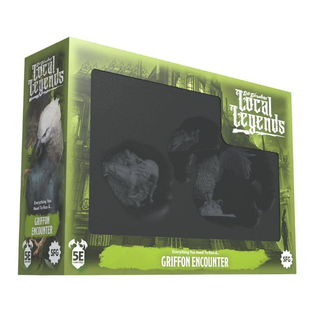 Local Legends
Everything You Need To Run A
Griffon Encounter
5E Compatible
SFG Compatible
Local Legends
Everything You Need To Run A
Griffon Encounter
SFG