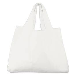 Unique Bargains - 19.7x16.1inch Washable Shopping Bags with Handles and Reusable Foldable Grocery Tote Bag for Storage Travel Size L - White