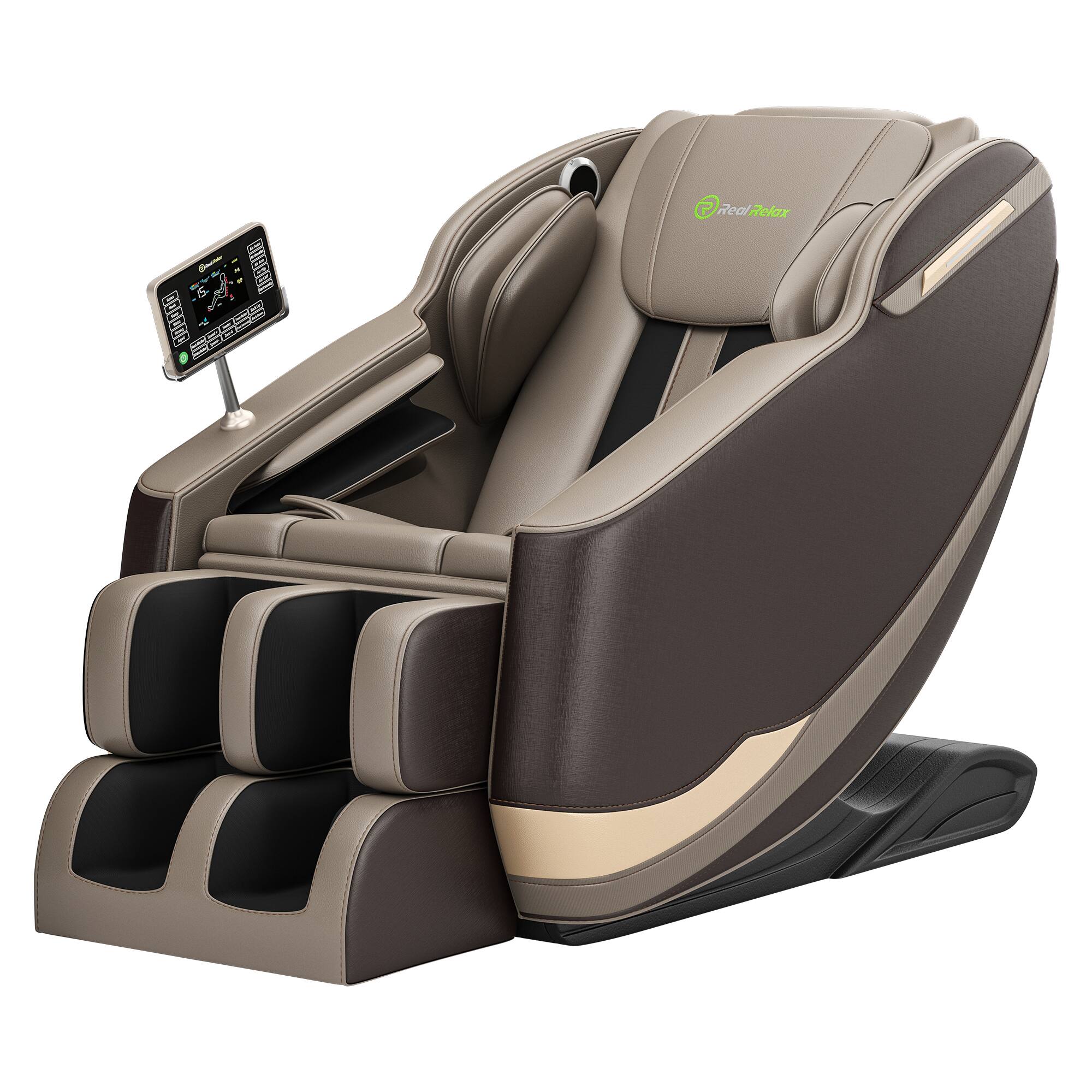 Essen Blissed - Favor BS-05 Full Body Zero Gravity with Shiatsu Massage Chair - Brown
