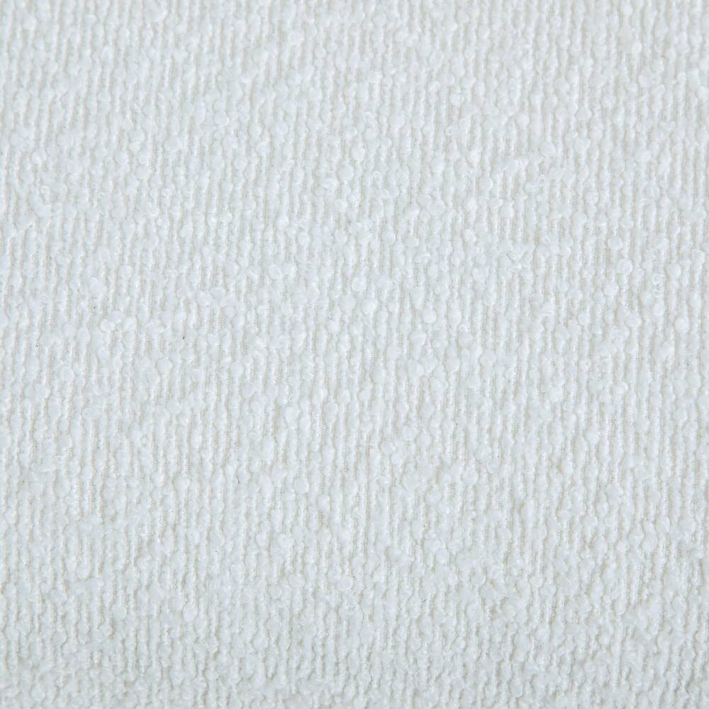 Alt View 4. Ropilly - Ropilly 65 Inch White Boucle End of Bed Bench, Modern Armless Upholstered Ottoman Footstool for Entryway and Bedroom - White.