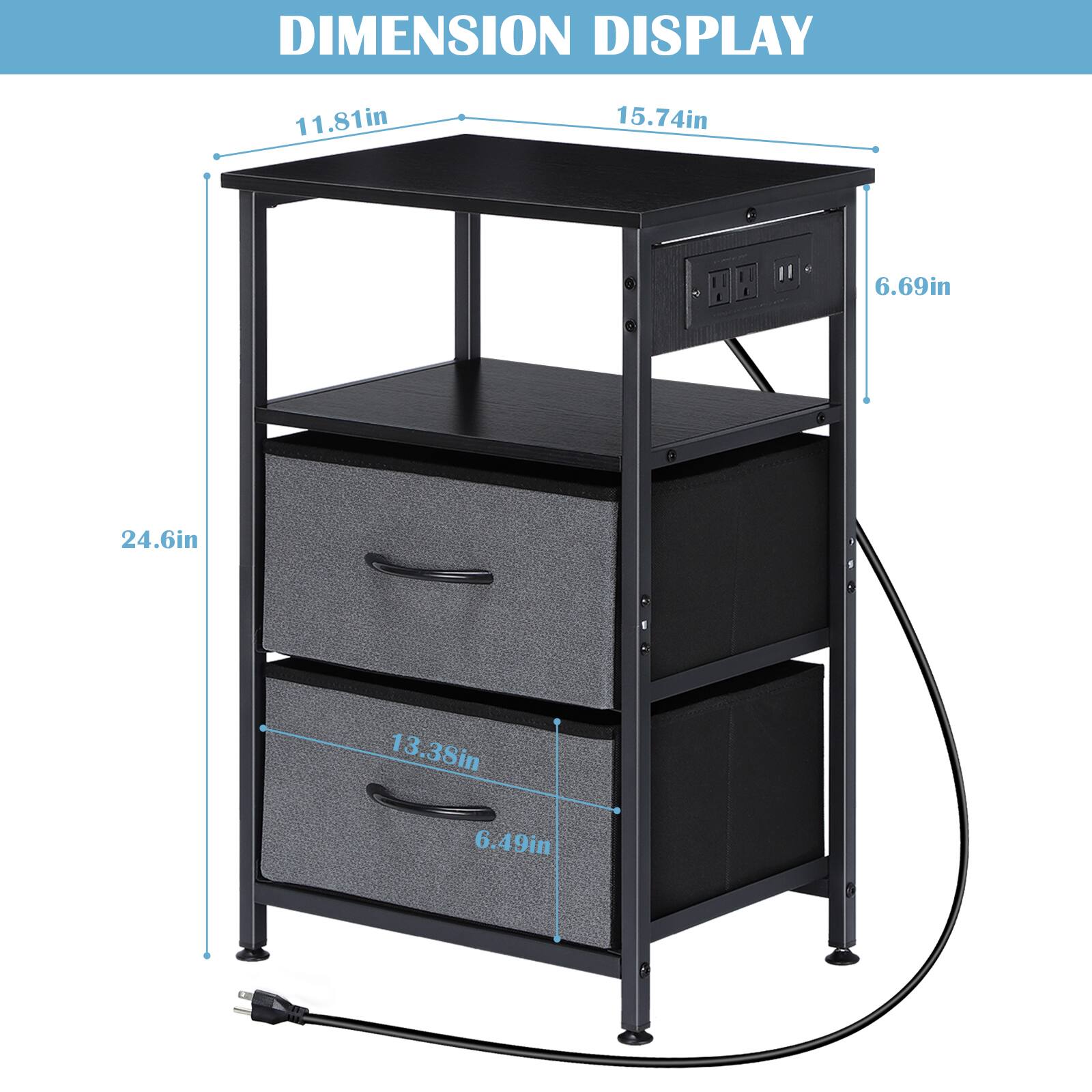 DIMENSION DISPLAY

11.81in  
15.74in  
6.69in  
24.6in  
13.38in  
6.49in