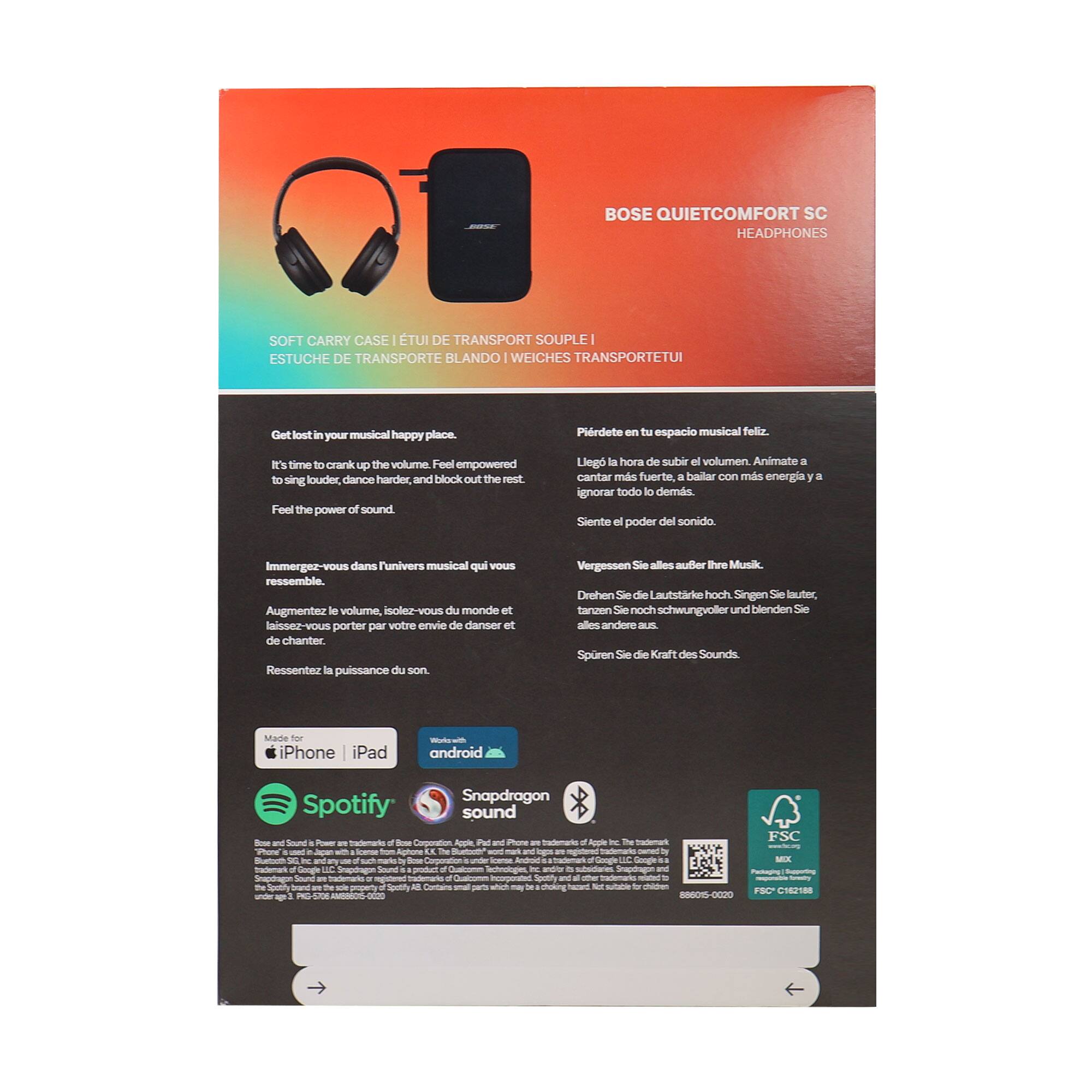 Bose QuietComfort SC Wireless Over Ear Active Noise Canceling