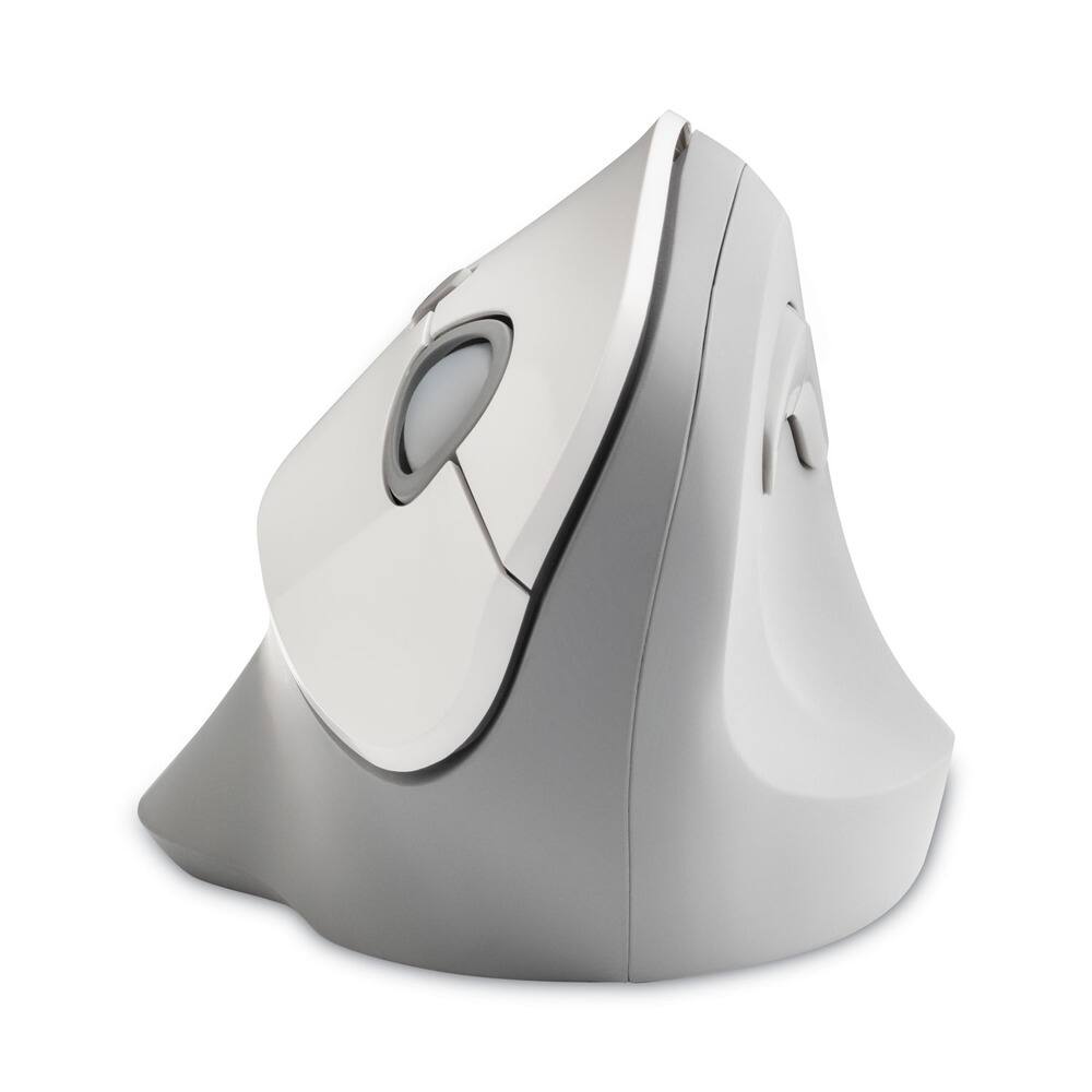 Left. Kensington - Kensington K75520WW Pro Fit Ergo Vertical Wireless Mouse for Right Hand Use - Gray - Gray.