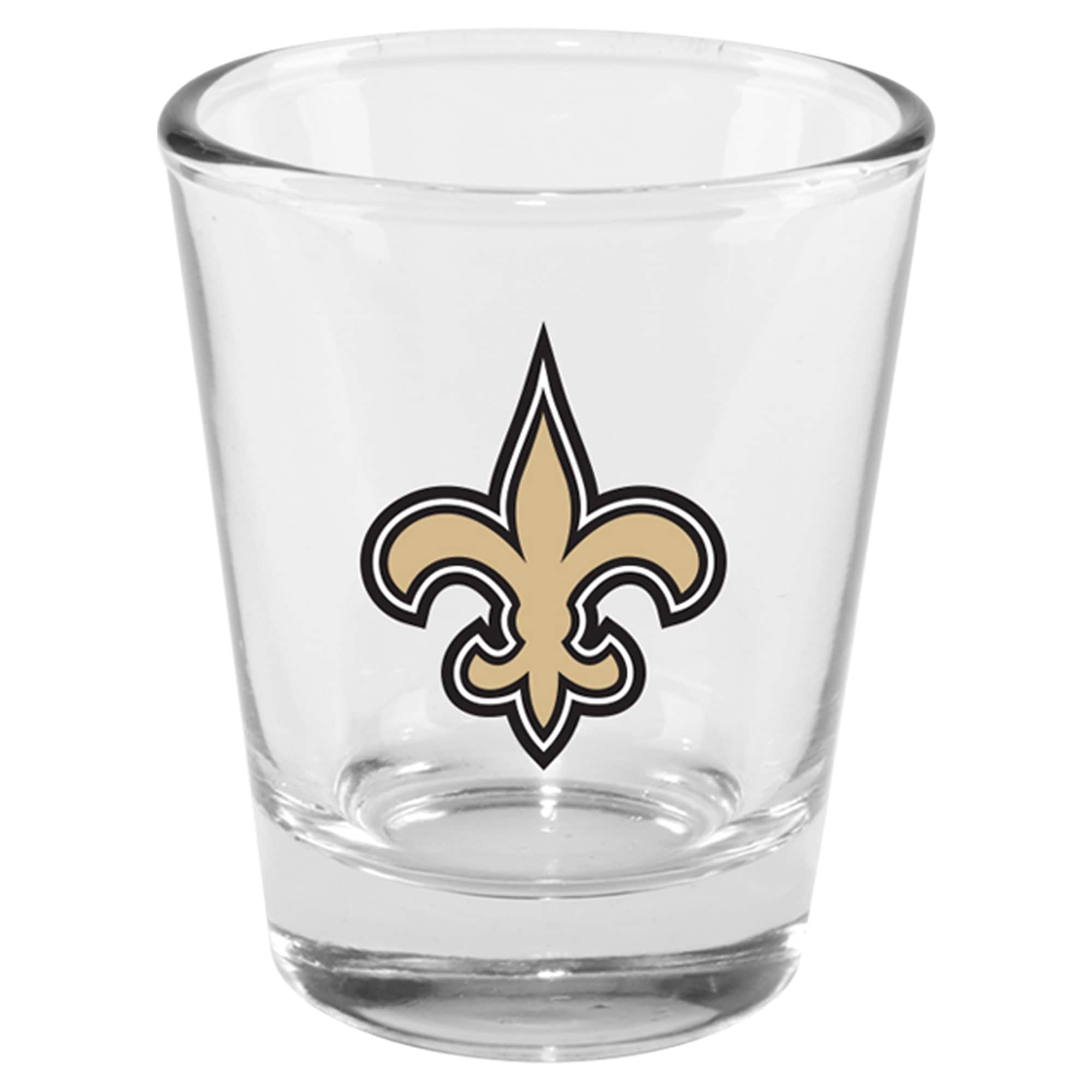 Alt View 1. The Memory Company - New Orleans Saints 4-Pack 2oz. Shot Glass Set - Multicolor.