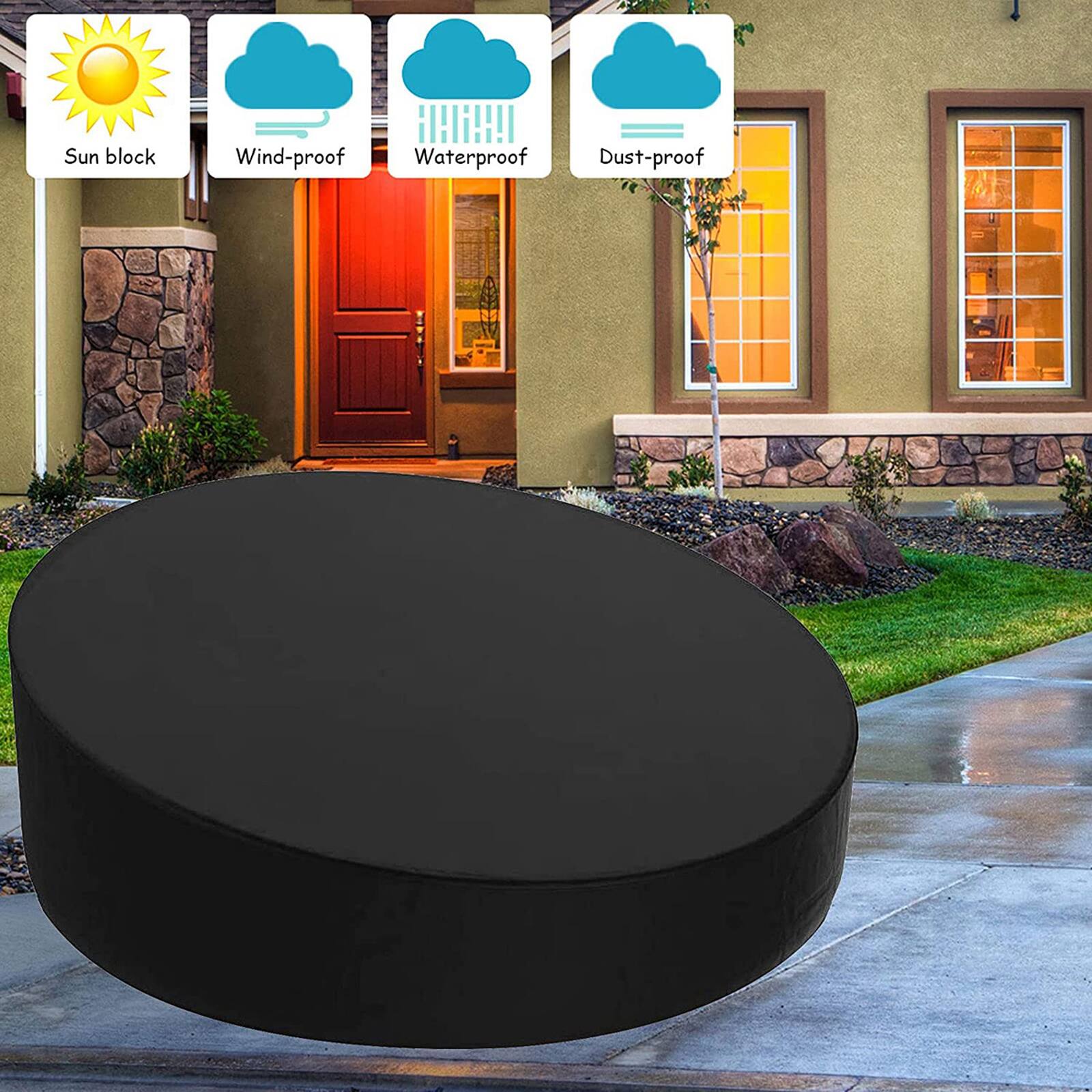 Sun block, Wind-proof, Waterproof, Dust-proof