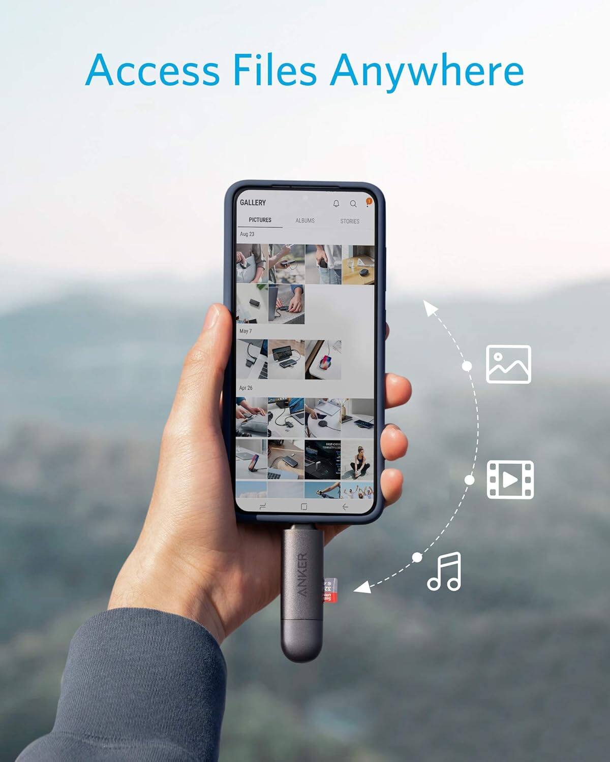 Access Files Anywhere

GALLERY
PICTURES
ALBUMS
STORIES

Aug 23
May 7
Apr 26

ANKER