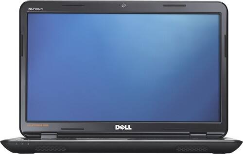 Front Standard. Dell - Inspiron Laptop / Intel® Core™ i3 Processor / 15.6" Display / 4GB Memory / 500GB Hard Drive - Mars Black.