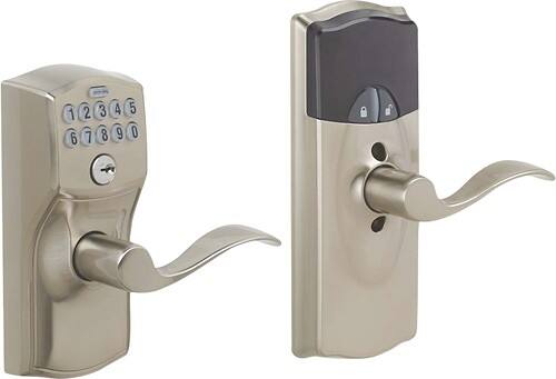 Best Buy: Schlage LiNK Wireless Keypad Lever Lock Satin Nickel FE599 ...