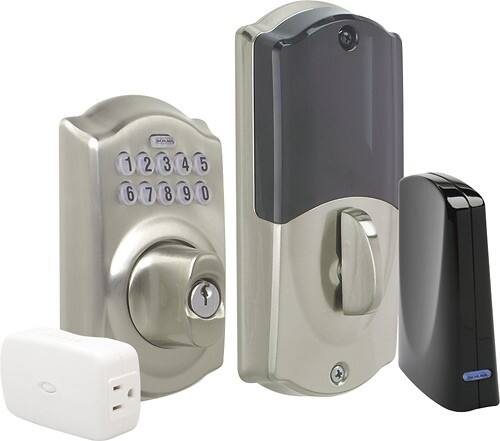 Best Buy: Schlage LiNK Wireless Keypad Deadbolt Starter Kit Satin ...