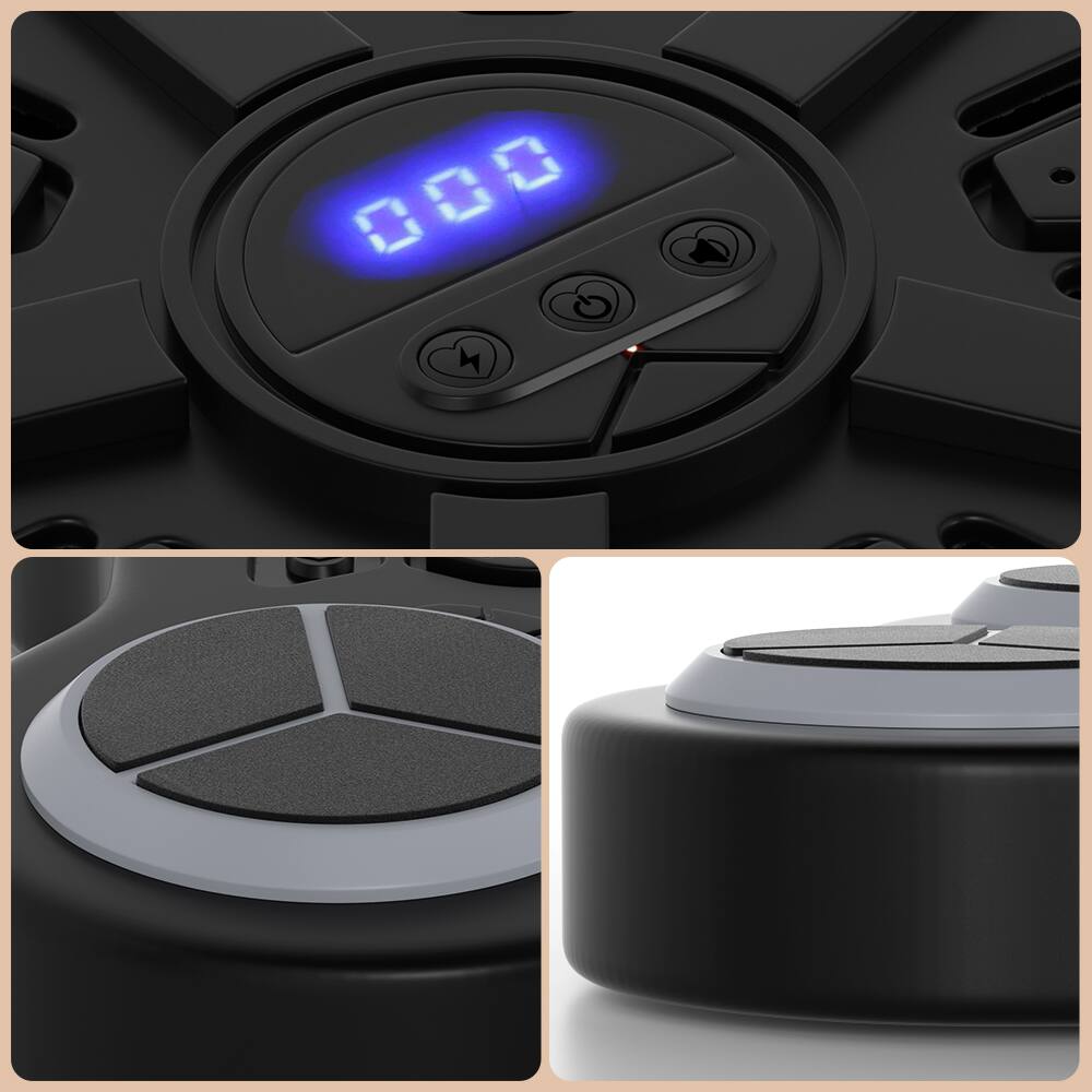 Alt View 5. Topteng - Smart Bluetooth Music Boxing Machine for Kids - Wall-Mounted Punching Trainer with Scoring Function, Workout Gloves - Black.