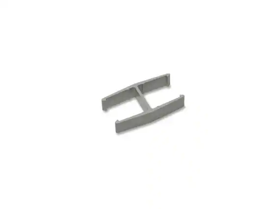 Front. HON - HON Verse 180-Degree Connector - Light Gray BSXQC180GY.