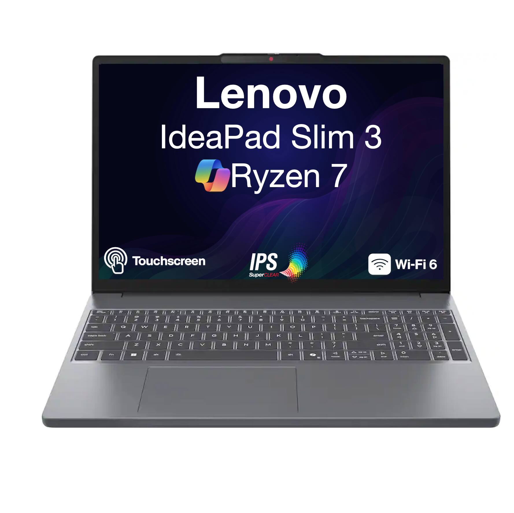Lenovo IdeaPad Slim 3 Ryzen 7 Touchscreen IPS SuperCLEAR Wi-Fi 6