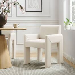 Daven Upholstered Dining Chair by Modway - Alabaster