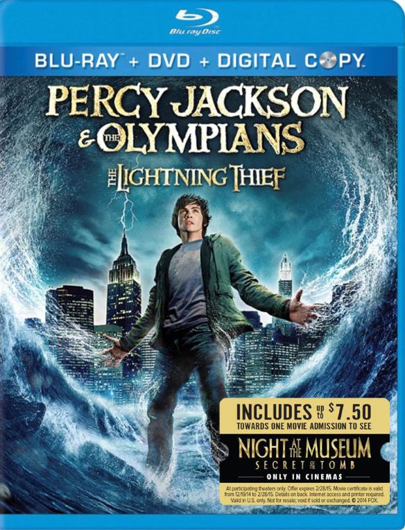  Percy Jackson &amp; the Olympians: The Lightning Thief [2 Discs] [Includes Digital Copy] [Blu-ray/DVD] [2010]