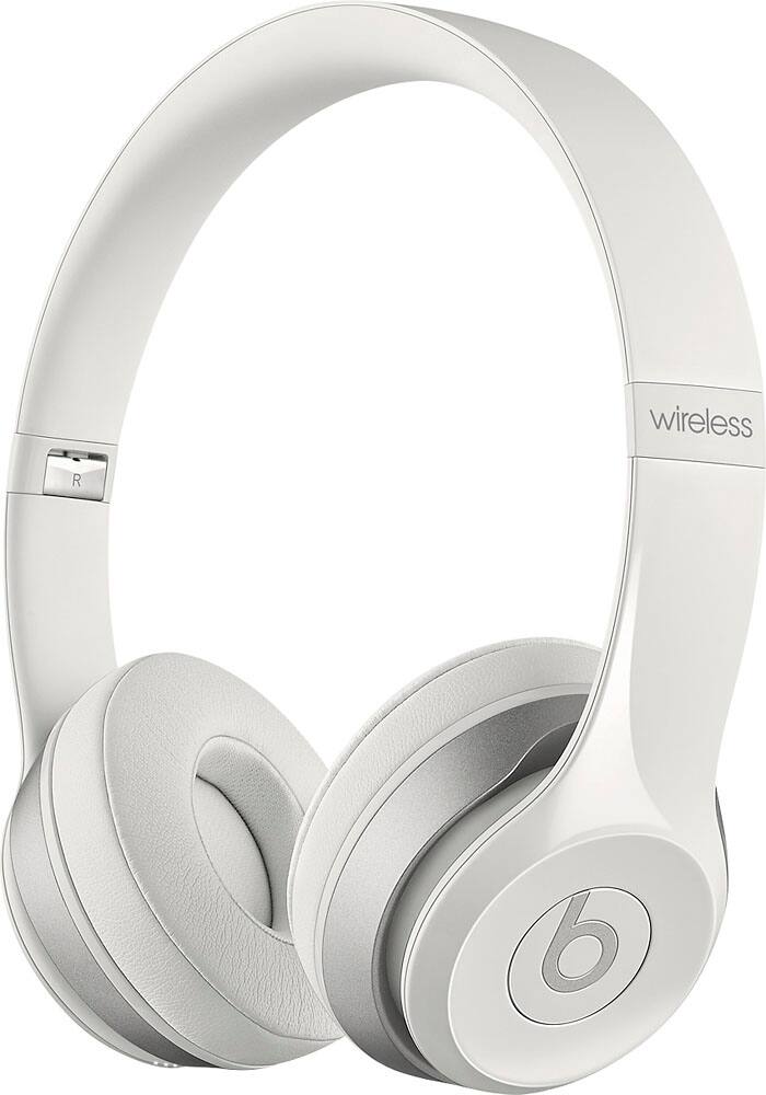 Left. Beats - Beats Solo 2 On-Ear Wireless Headphones - White.