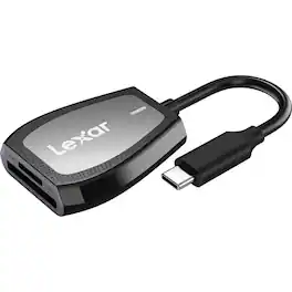 Lexar - Professional USB Type-C Dual-Slot Card Reader LRW470U-RNHNU