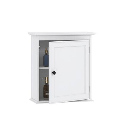 Front. Hirose Alice - Small Wall Cabinet Mounted Storage Organizer For Smart Space Unleash potential ingenious bathroom - Single Door.