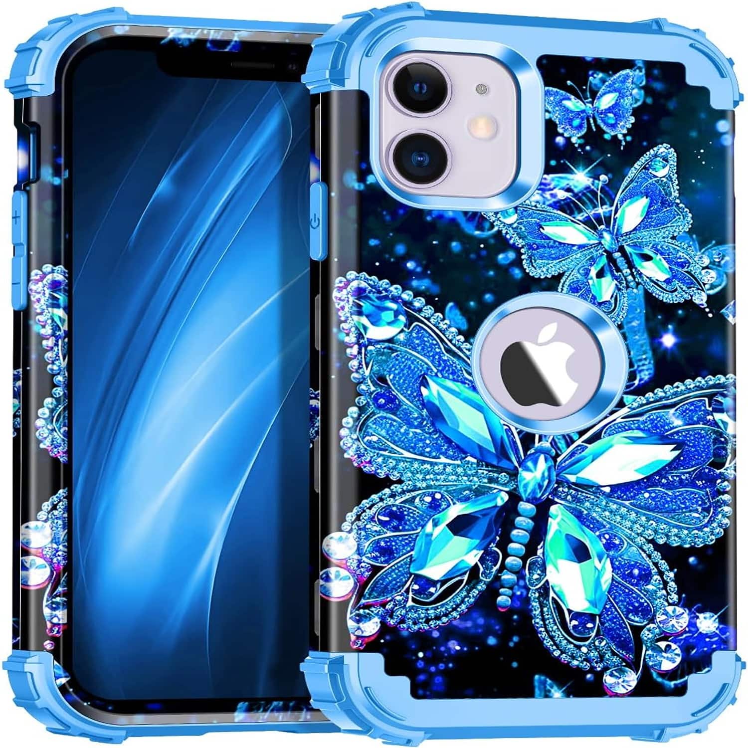 iPhone 11 Case,Glow in The Dark Three Layer Heavy Duty