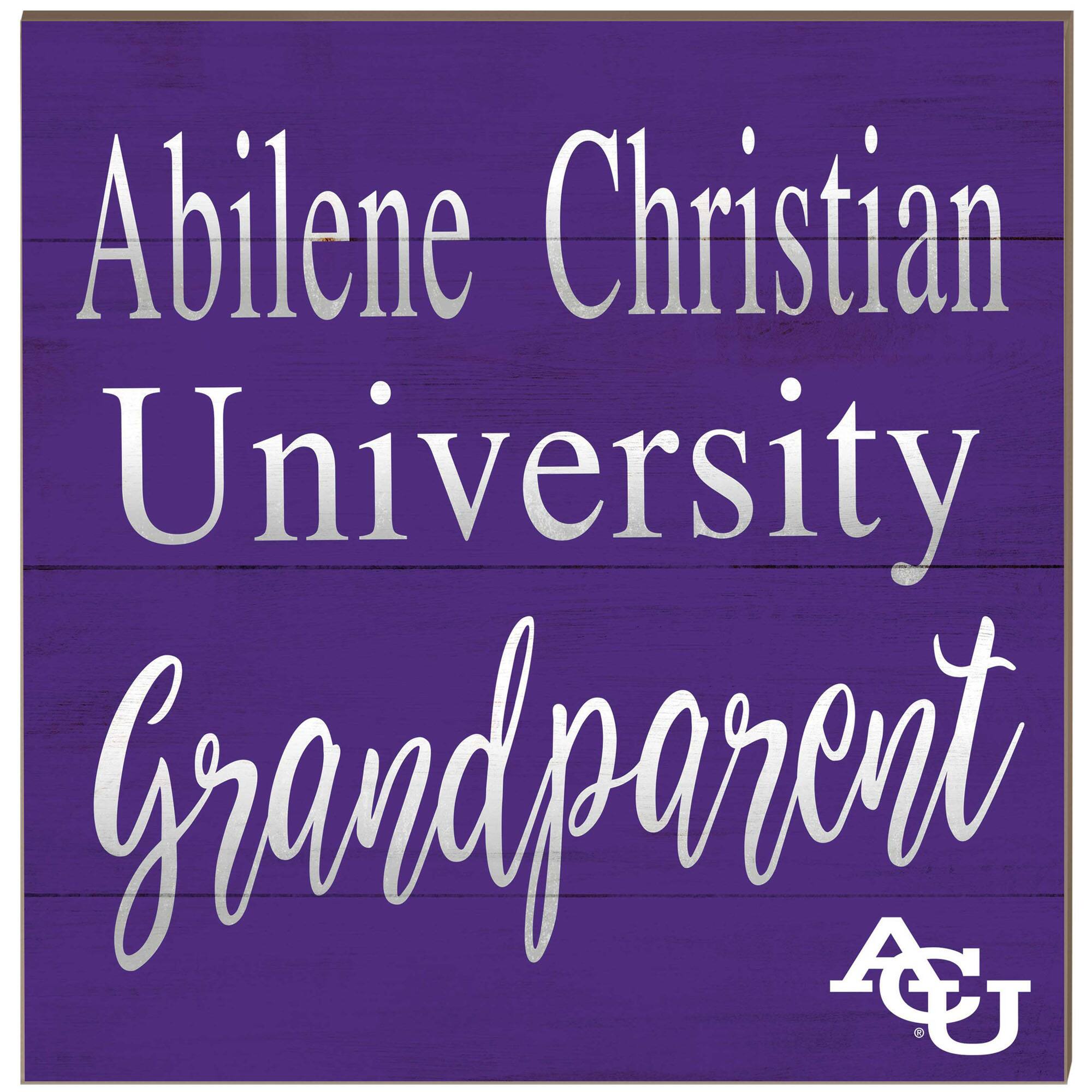 Abilene Christian University Wildcats 10'' x 10'' Grandparent Plaque