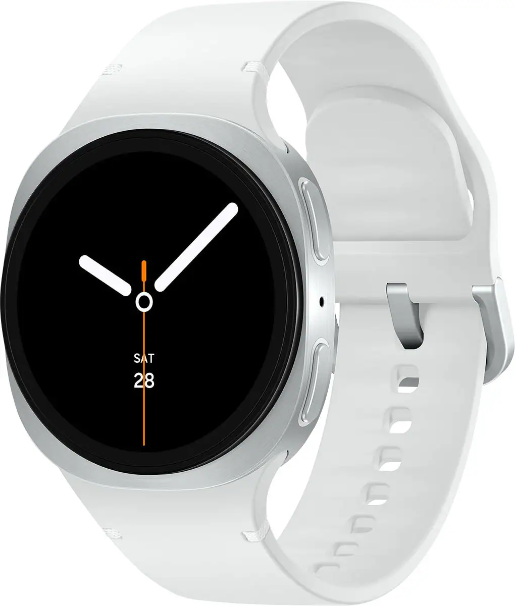 Samsung - Galaxy Watch8 Aluminum Smartwatch 40mm LTE - Silver - (2025)