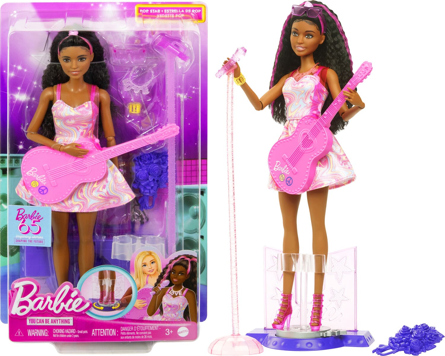 Mattel - Barbie Careers Pop Star Doll & Accessories, 65th Anniversary - Collectibles - Multicolor