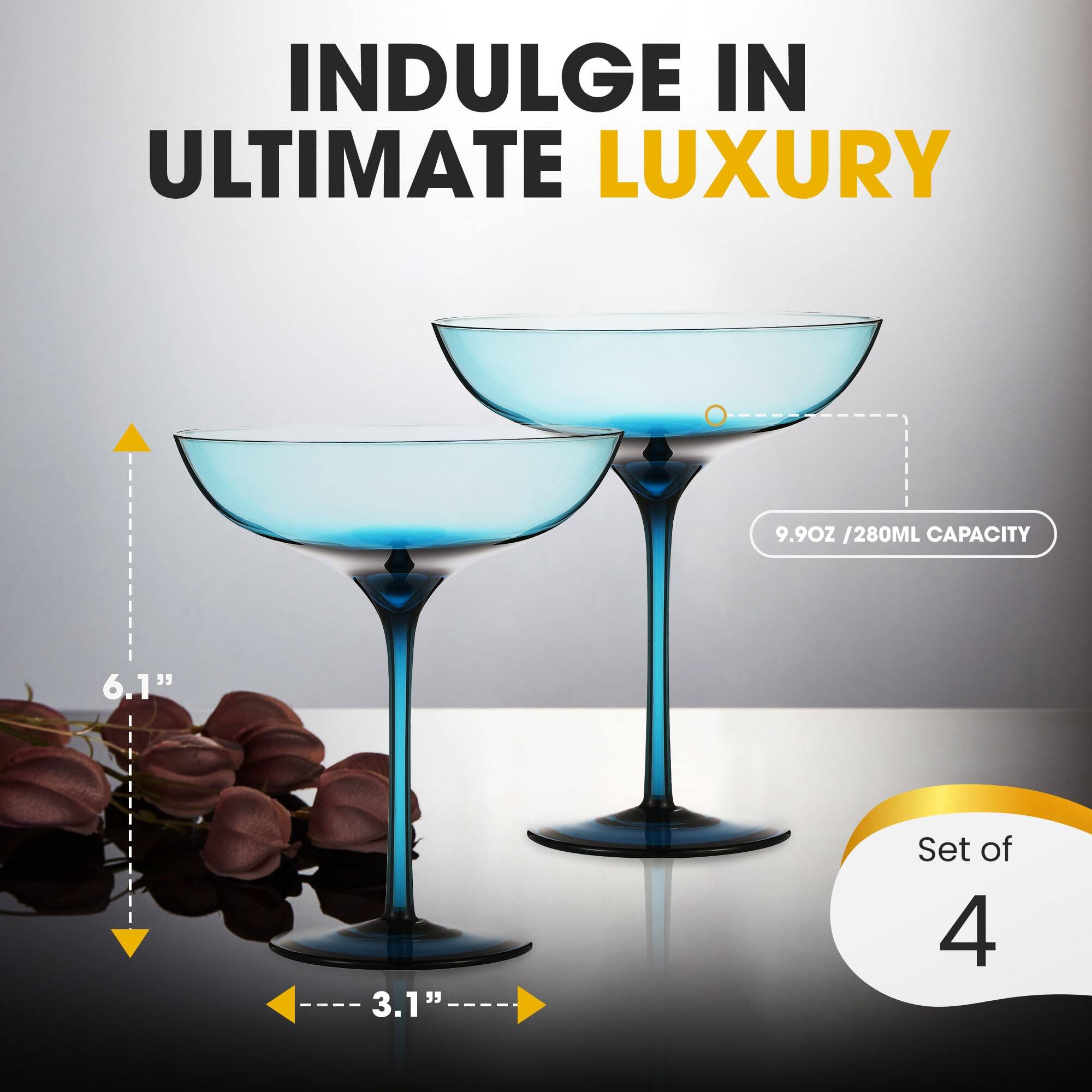INDULGE IN ULTIMATE LUXURY

9.90Z / 280ML CAPACITY

6.1"

3.1"

Set of 4