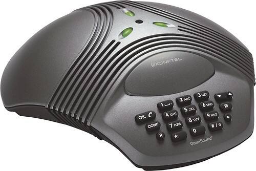 Angle Standard. Konftel - 100 Conference Phone - Silver Gray.