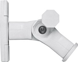 Dynex™ - Adjustable Wall Mount for Most Speakers (2-Pack) - White - Front_Zoom