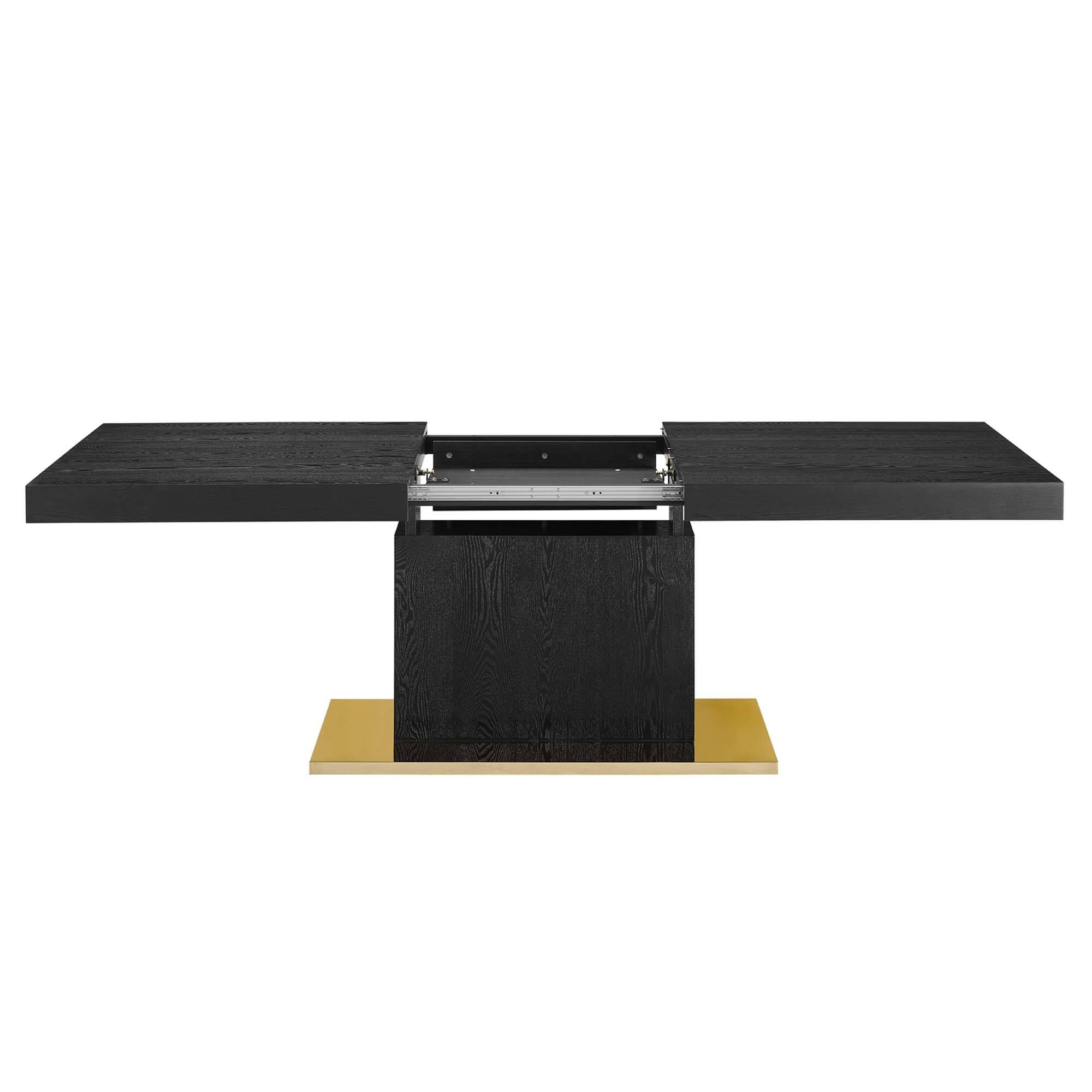 Back. Modway - Vector Expandable Dining Table by Modway - Black Gold.
