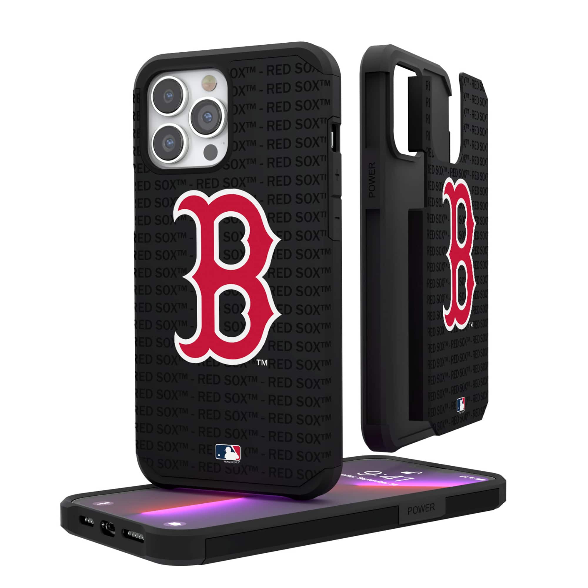 Keyscaper - MLB - Boston Red Sox - iPhone Text Backdrop Rugged Case - 13 Pro - Multicolor price history on PriceWatchPro