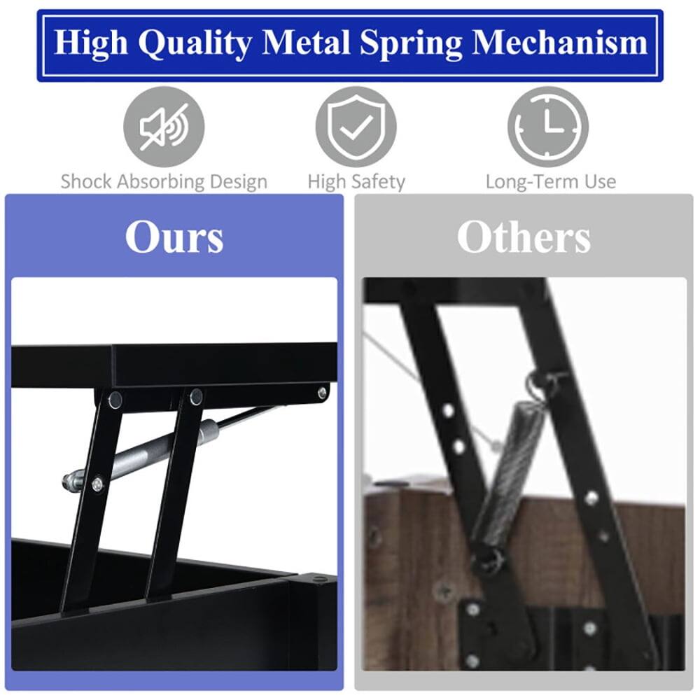 High Quality Metal Spring Mechanism  
Shock Absorbing Design  
High Safety  
Long-Term Use  
Ours  
Others