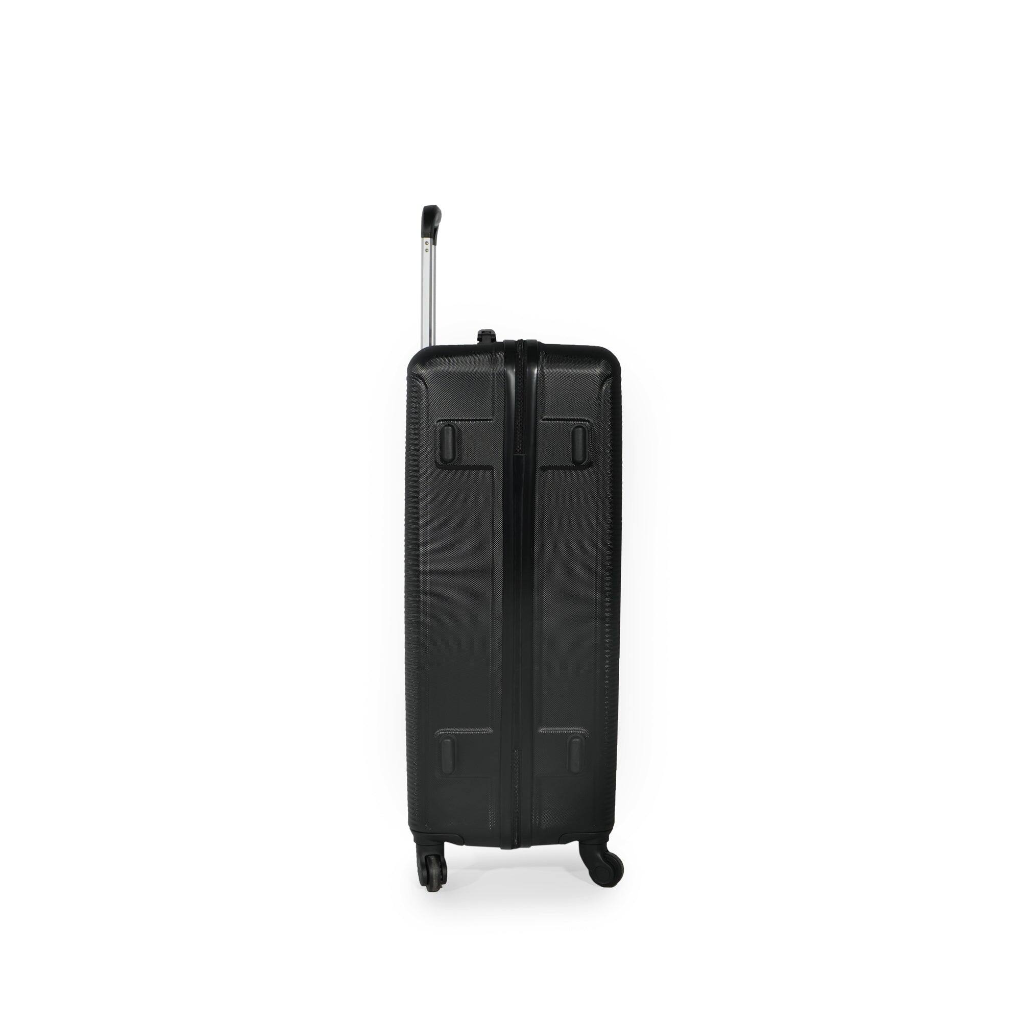 Alt View 4. BreeBe - 7-Piece Luggage Set ABS Lightweight & Durable Suitcase with Spinner Wheels, TSA Lock, (20/24/28), Black - Black.