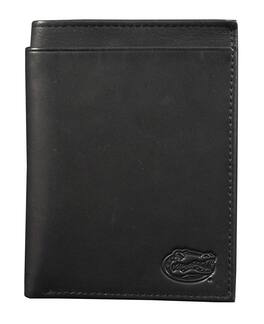Rico Industries - Florida Gators Black Leather RFID Blocking Passport Holder Cover Travel Billfold Wallet for Men & Women - Multi
