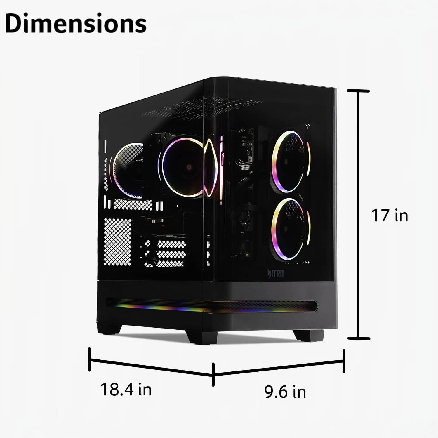 Acer Nitro 65 Gaming Desktop AMD Ryzen 9 9900X 2024 NVIDIA GeForce