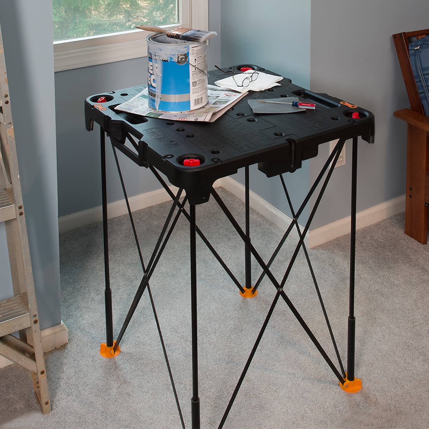Alt View 17. WORX - Sidekick Portable Work Table - Black.