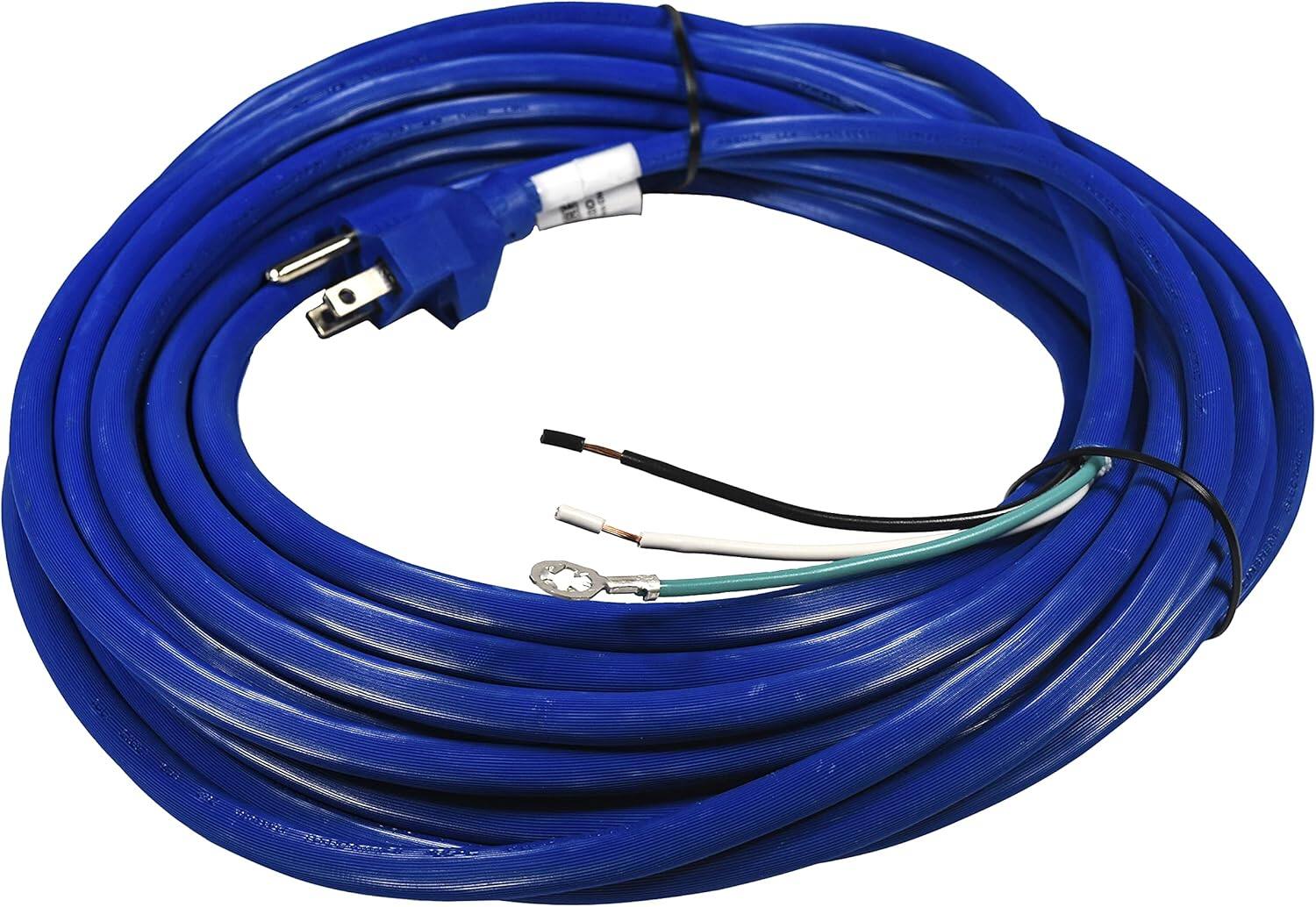 Left. HQRP - HQRP AC Power Cord for Windsor Sensor, Versamatic, Sensormatic Plus, Windsor VS18 VS14 S12, Flexamatic 8618442 FM16 FM18 - blue.