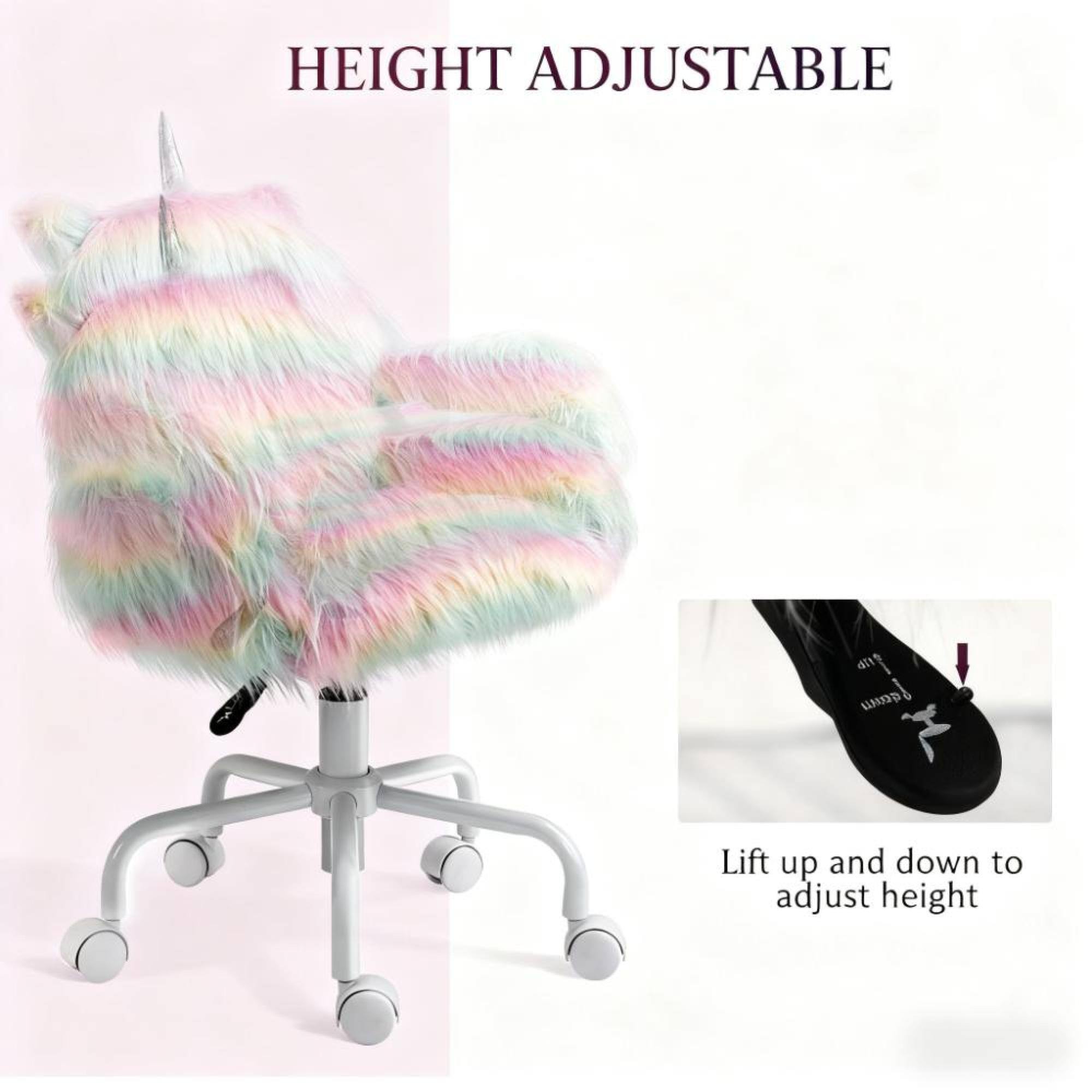 HEIGHT ADJUSTABLE

Lift up and down to adjust height
